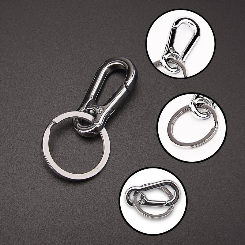Sunmns Metal Keyring Keychain Key Ring Chain Hook Organizer, 2 Pack - Image 5